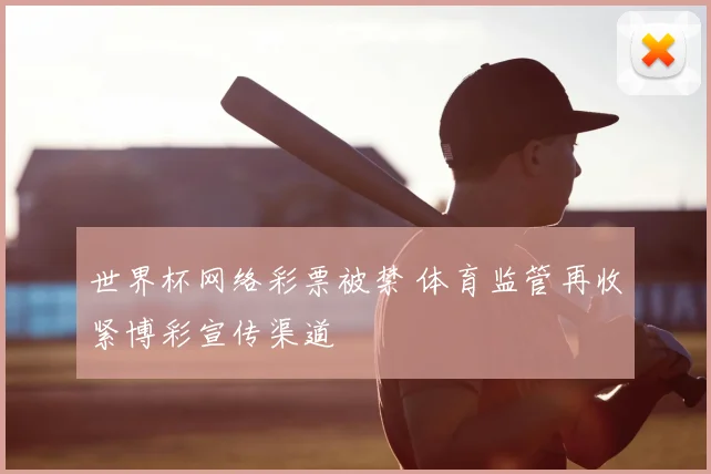 世界杯网络彩票被禁 体育监管再收紧博彩宣传渠道